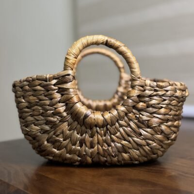 Water Hyacinth Rectangular Hamper (Small)