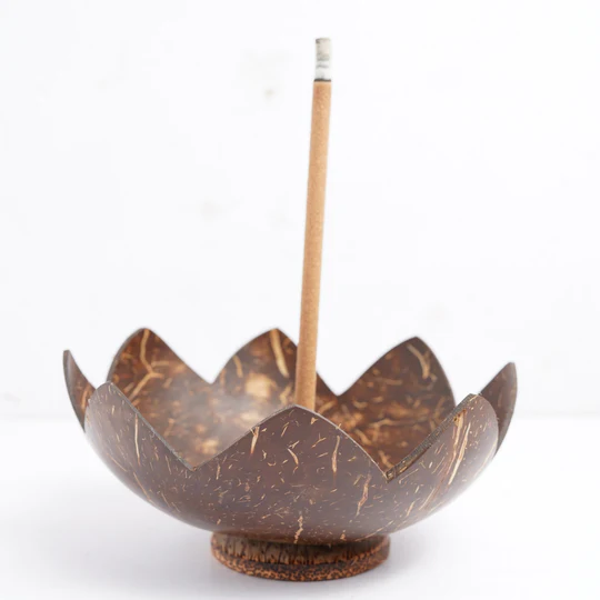 Coco-Shell Incense Holder - Image 2